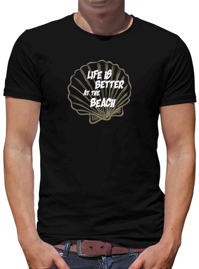 TShirt-People Life is better at the beach T-Shirt Herren 