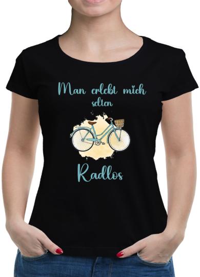 TShirt-People Man erlebt mich selten Radlos T-Shirt Damen 