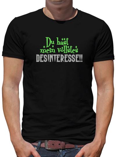 TShirt-People Du hast mein Desinteresse T-Shirt Herren 