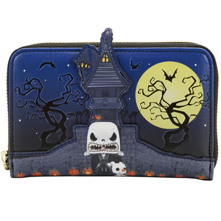 Loungefly - Disney Nbc Jack Skellington House Zip Around Wallet 