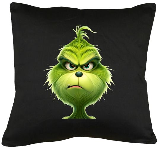 Grumpy Grinch Kissen mit Füllung 40x40cm 