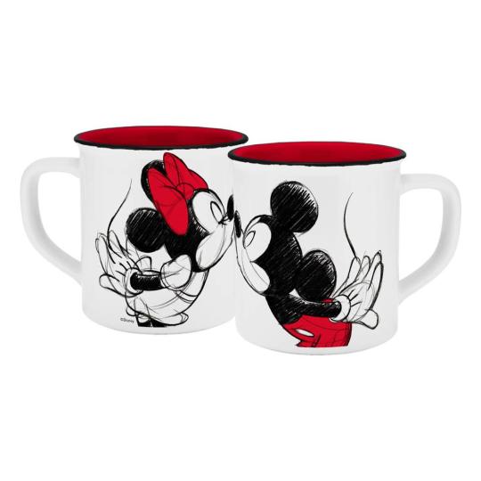 Disney Tasse Micky Kiss Sketch Rot 