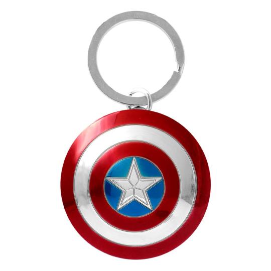 Marvel Metall-Schlüsselanhänger Captain America Shield 