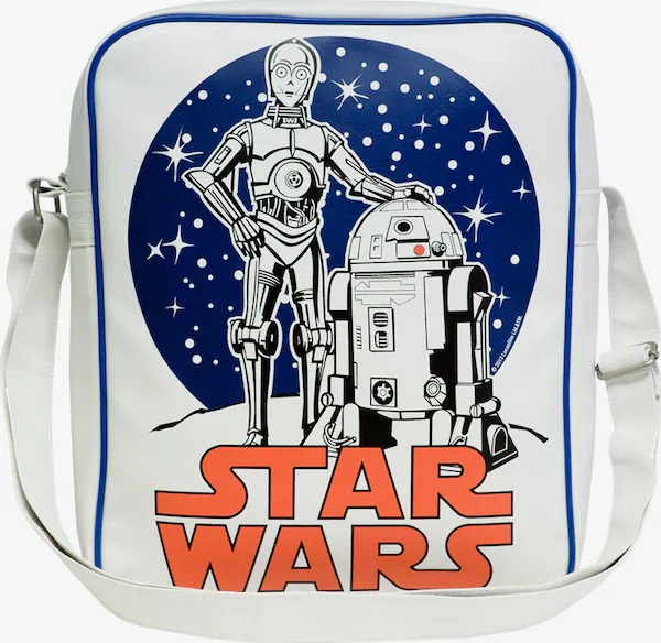 Logoshirt®️ Krieg der lizenziertes C-3PO Star - Sterne Wars Umhängetasche | R2-D2 TShirt-People - Originaldesign 
